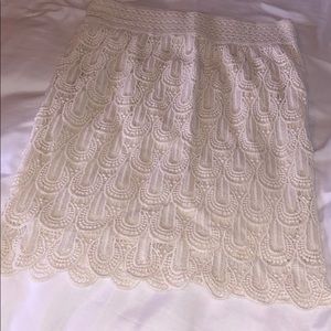 Cream Skirt